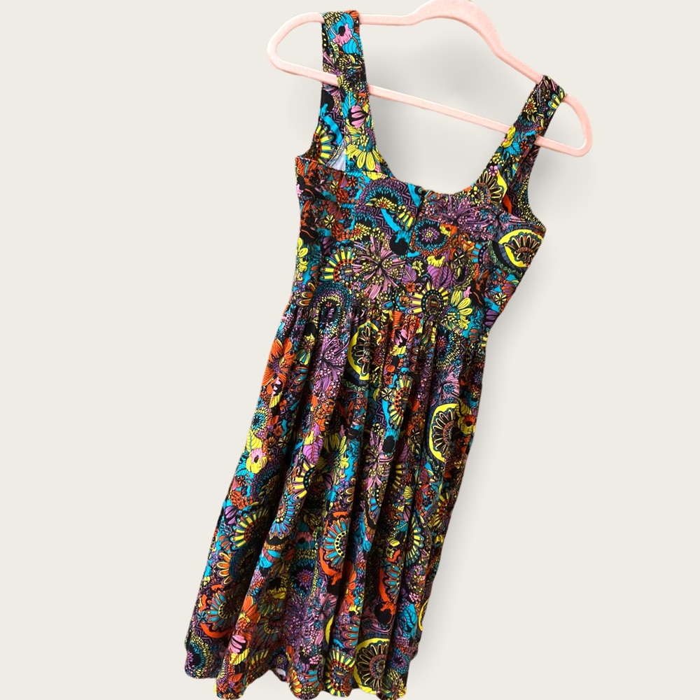 EUC vintage Nooworks Brazilian Flowers Dress - Picture 8 of 15
